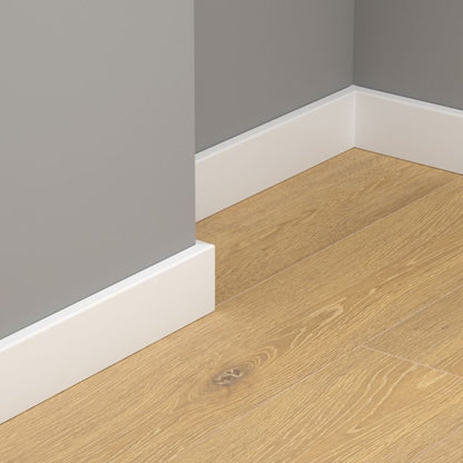 Listwa Przypodłogowa MDF 80 mm Biała 2400 mm