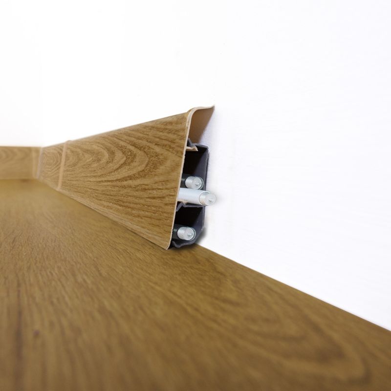 Gulvliste PVC 250 cm Brun Træeffekt
