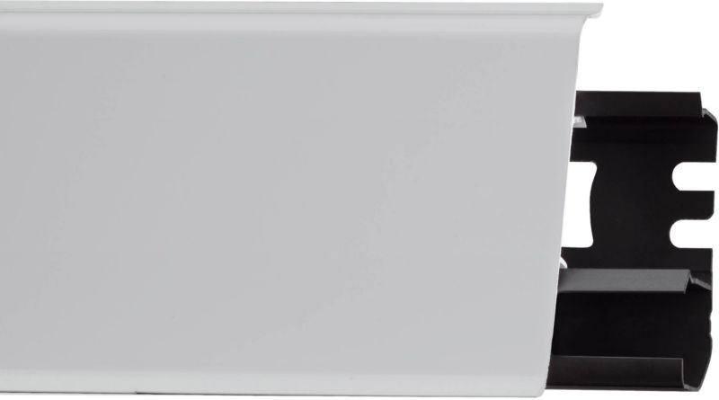 PVC Gulvliste 250 cm Hvid Mat