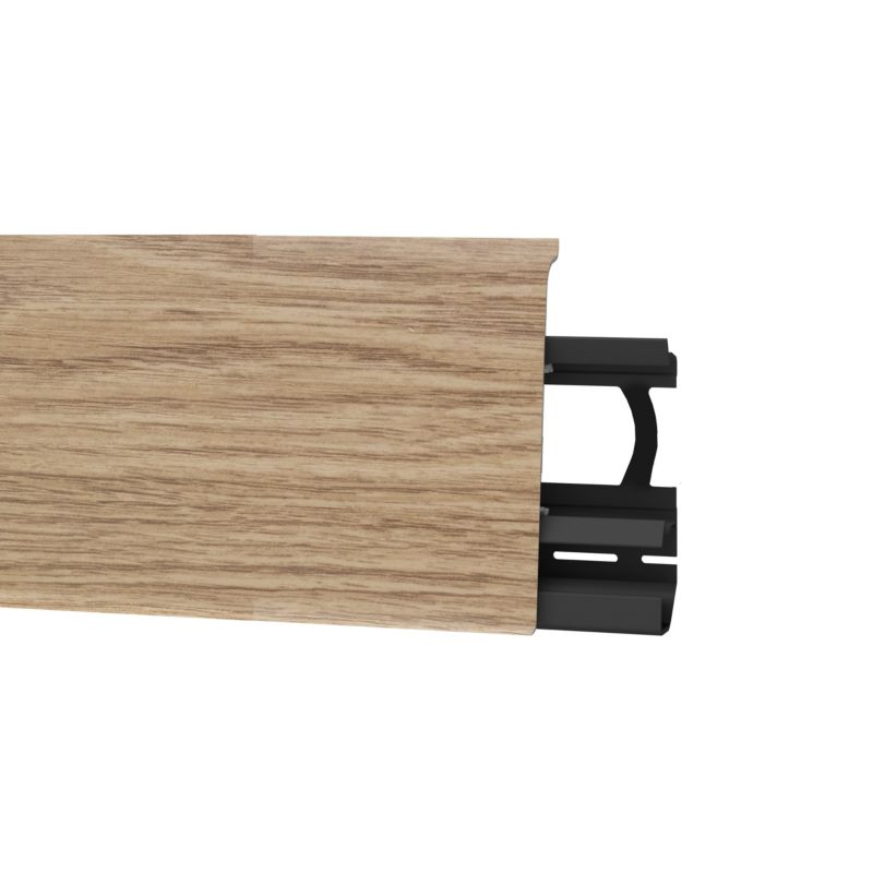 Listwa Przypodłogowa PCV 250 cm Brąz Efekt Drewna