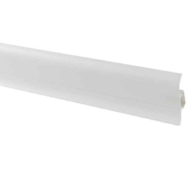 GoodHome Duo hvid PVC fodliste 23 x 59 x 2200 mm