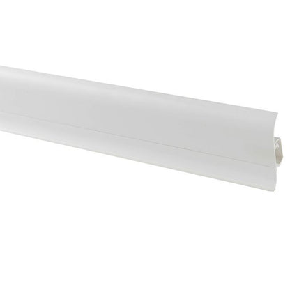 GoodHome Duo hvid PVC fodliste 23 x 59 x 2200 mm
