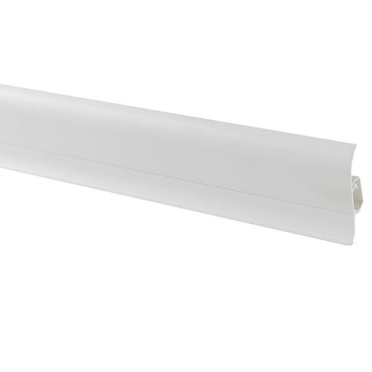 GoodHome Duo hvid PVC fodliste 23 x 59 x 2200 mm