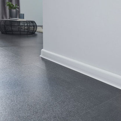 GoodHome Duo hvid PVC fodliste 23 x 59 x 2200 mm