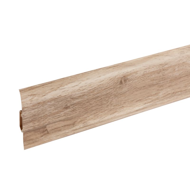 PVC Gulvliste 220 cm Hvid Mat 59 mm