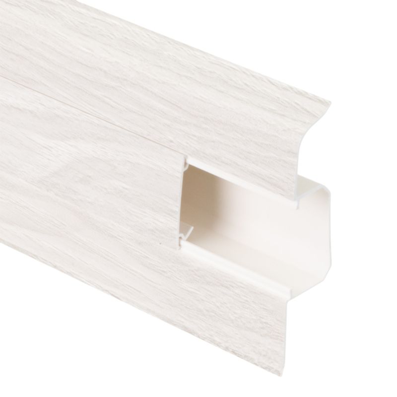 Listwa Przypodłogowa PCV 220 cm Biała 75 mm