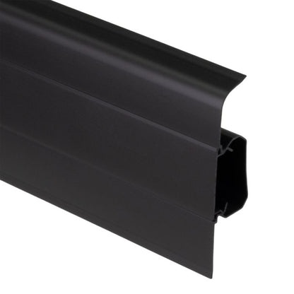 Sokkel 220 cm Sort 75 mm PVC 16 Stk. | 5063022780676