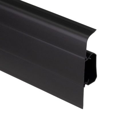 Sokkel 220 cm Sort 75 mm PVC 16 Stk. | 5063022780676