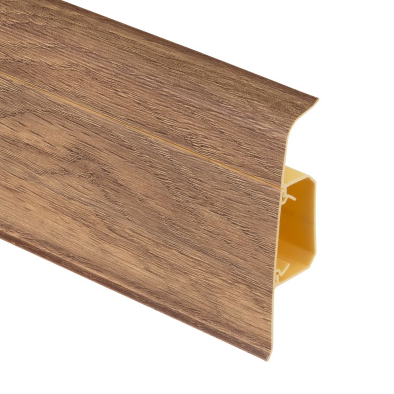 Listwa Przypodłogowa PVC 220 cm Brązowy Efekt Dębu 75 mm