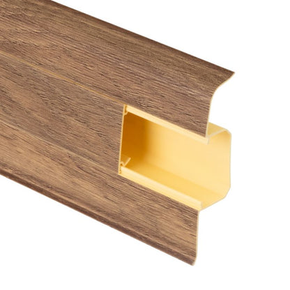 Listwa Przypodłogowa PVC 220 cm Brązowy Efekt Dębu 75 mm