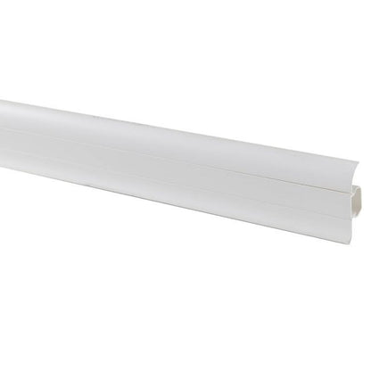 Slim hvid PVC fodliste 20 x 45 x 2200 mm