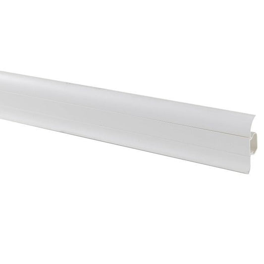 Slim hvid PVC fodliste 20 x 45 x 2200 mm
