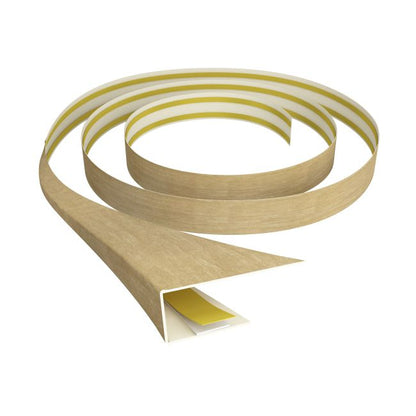 Elastisk Gulvliste 300 cm Birkefarvet PVC