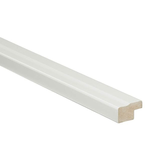 GoodHome Alisma afslutningsliste 240 x 3,5 cm hvid højglans