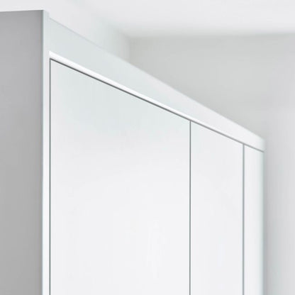 GoodHome Alpinia afslutningsliste 240 x 3,5 cm mat hvid