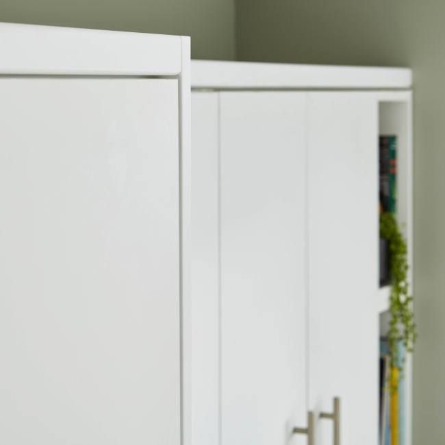 GoodHome Alpinia afslutningsliste 240 x 3,5 cm mat hvid