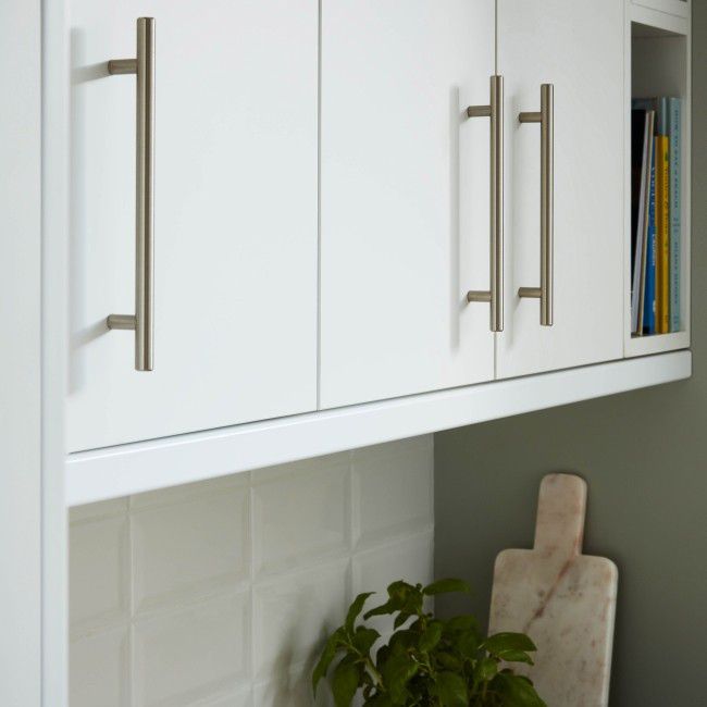 GoodHome Alpinia afslutningsliste 240 x 3,5 cm mat hvid