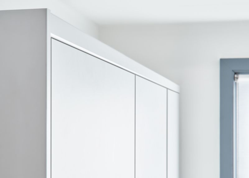 GoodHome Alpinia afslutningsliste 240 x 3,5 cm mat hvid