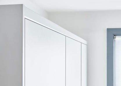 GoodHome Alpinia afslutningsliste 240 x 3,5 cm mat hvid