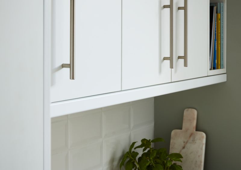GoodHome Alpinia afslutningsliste 240 x 3,5 cm mat hvid