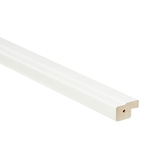 GoodHome Alpinia afslutningsliste 240 x 3,5 cm mat hvid