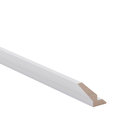GoodHome Alpinia afslutningsliste 240 x 7,5 cm mat hvid