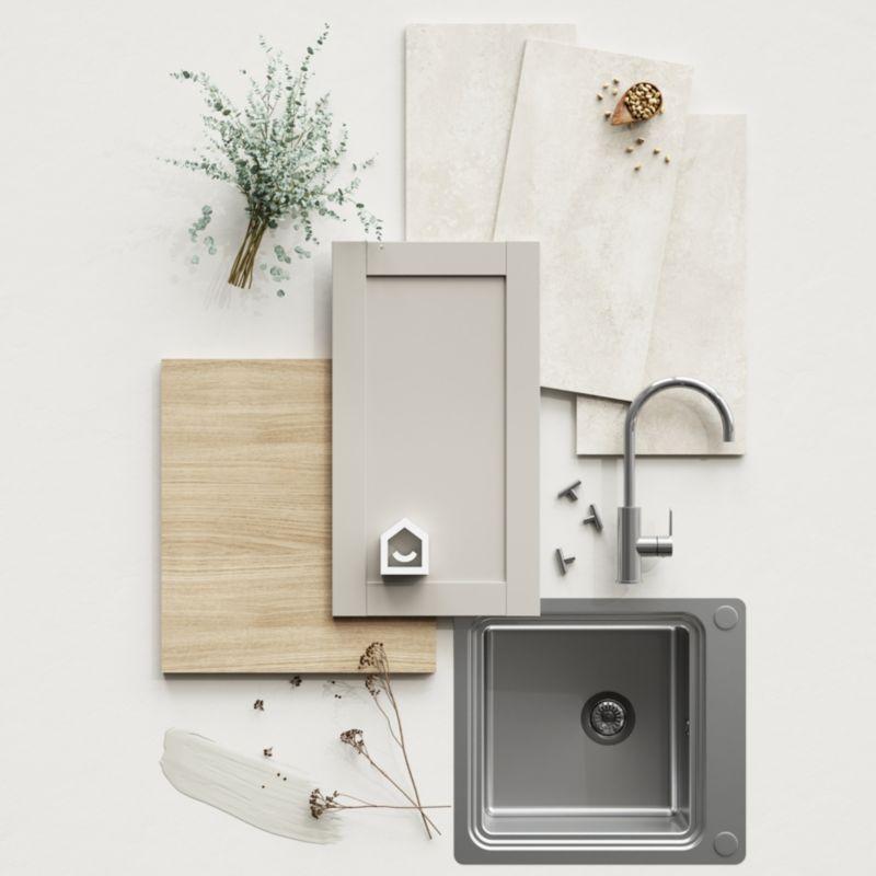 GoodHome Ashmead afslutningsliste 9,5 x 240 cm beige