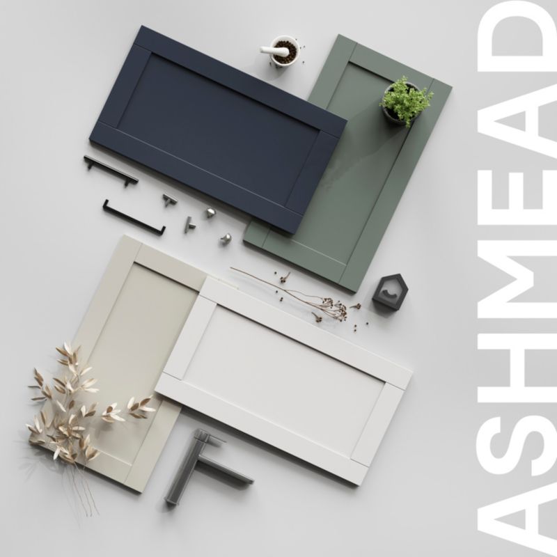 GoodHome Ashmead grå afslutningsliste