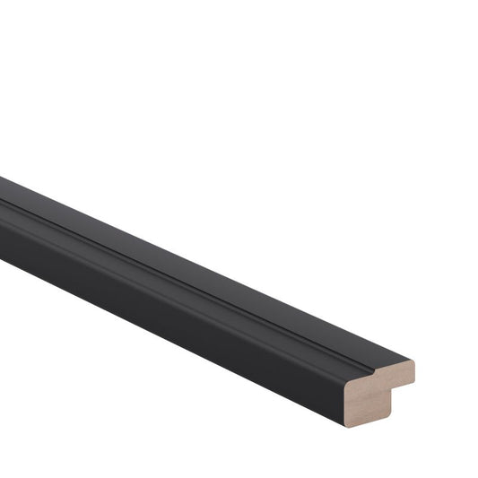 GoodHome Pasilla afslutningsliste 240 x 3,5 cm mat-sort