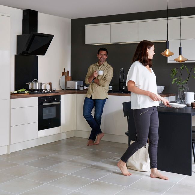GoodHome Stevia afslutningsliste 240 x 3,5 cm kremet blank
