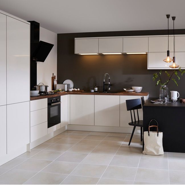 GoodHome Stevia afslutningsliste 240 x 3,5 cm kremet blank
