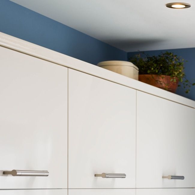 GoodHome Stevia afslutningsliste 240 x 3,5 cm kremet blank