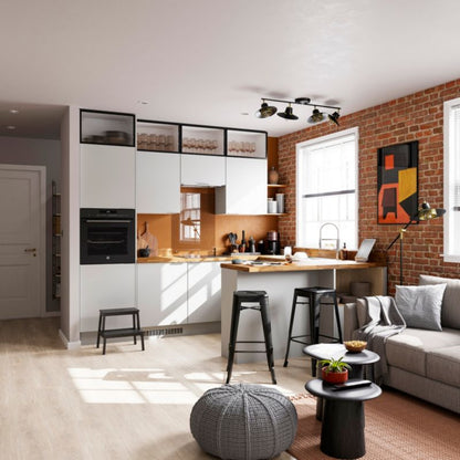 GoodHome Stevia afslutningsliste 3,5 x 240 cm mat grå