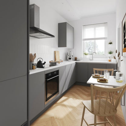 GoodHome Stevia afslutningsliste 3,5 x 240 cm mat grå
