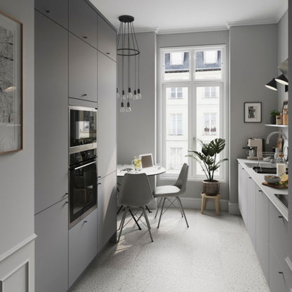 GoodHome Stevia afslutningsliste 3,5 x 240 cm mat grå