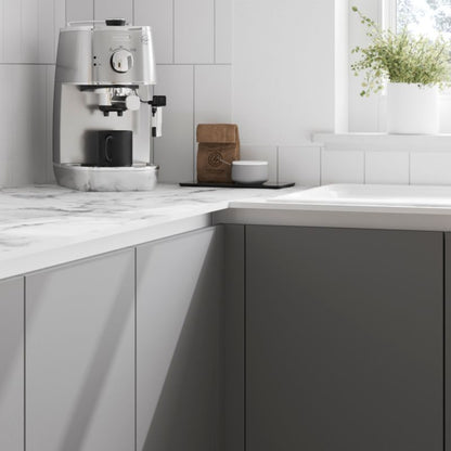 GoodHome Stevia afslutningsliste 3,5 x 240 cm mat grå