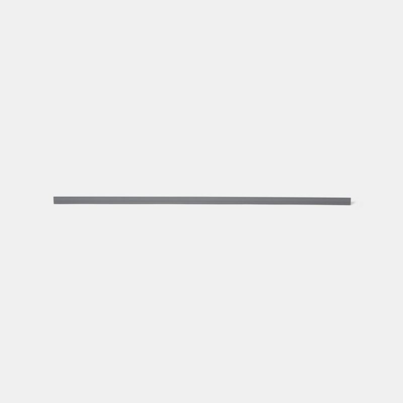 GoodHome Stevia / Garcinia afslutningsliste 240 x 3,5 cm i antracit med blank overflade