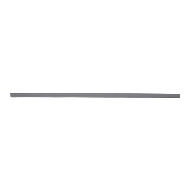 GoodHome Stevia / Garcinia afslutningsliste 240 x 3,5 cm i antracit med blank overflade