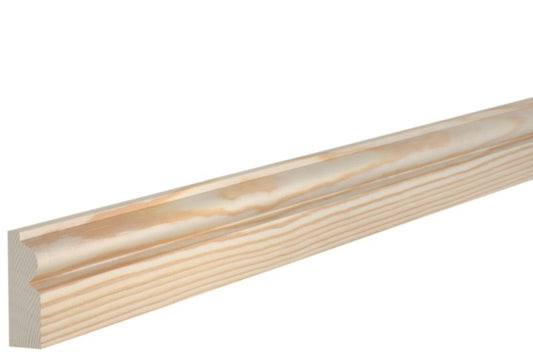 Afslutningsliste 9 x 28 x 2400 mm fyrretræ