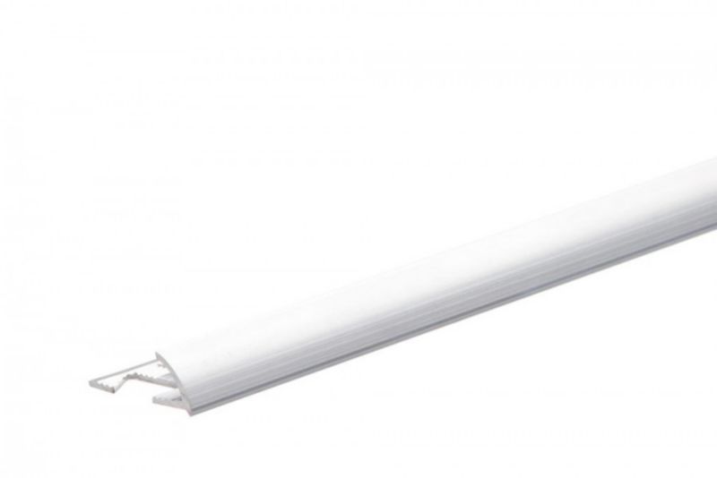 Listwa Wykończeniowa Aluminiowa 250 cm Srebrna Okrągła | 5904584843037