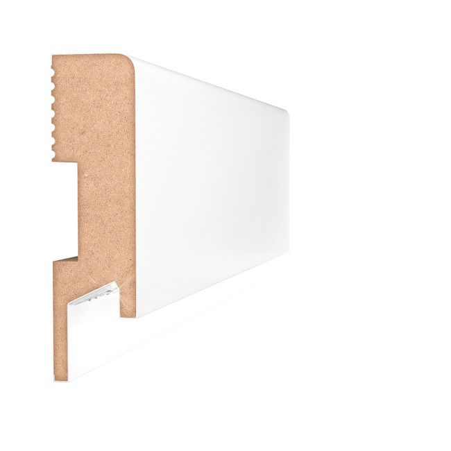 LED Fodpanel 100 x 30 x 2000 mm Hvid Halvmat
