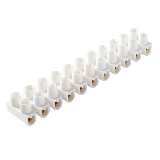 12-polet klemrække Diall 10 mm 16 A hvid