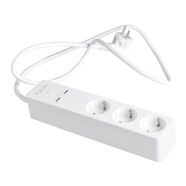 Goldlux strømforsyningsliste med afbryder 2 x USB WiFi Tuya
