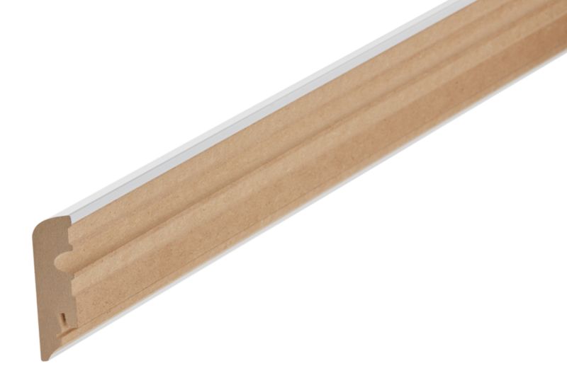 Liste MDF 80 x 13 mm Hvid 2,2 m