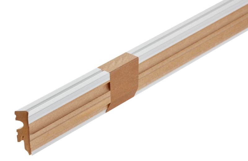 Liste MDF 60 x 11 mm 2,2 m Hvid