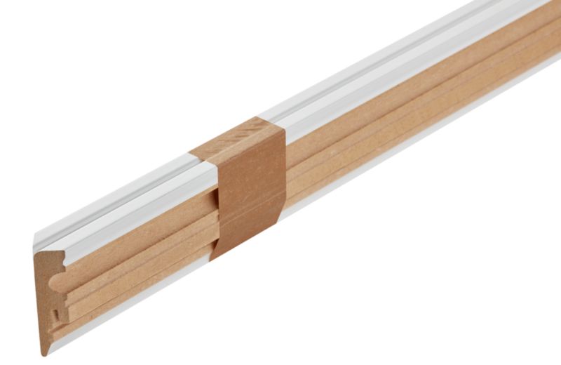 Liste MDF 60 x 11 mm 2,2 m Hvid