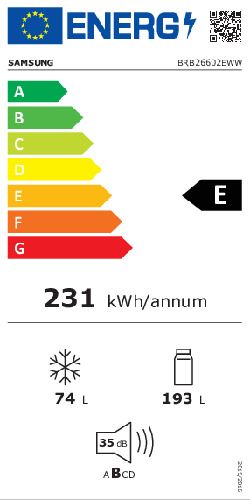 Indbygningskøleskab Samsung BRB 26602EWW
