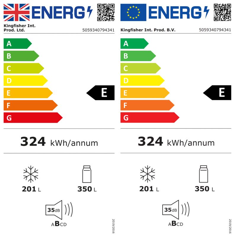 GoodHome køleskab 90 cm GH90SBSEU