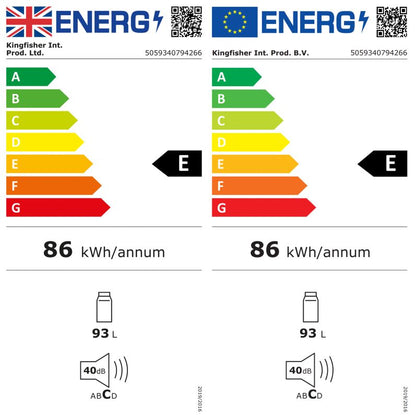 GoodHome underbygget køleskab GHFSFREU