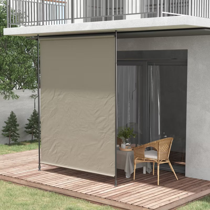 Lodret Markise Teleskopisk 200x215-305 cm Beige